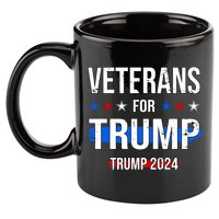 Veterans For Trump 2024 11oz C Handle Ceramic Mug