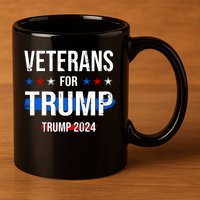 Veterans For Trump 2024 11oz C Handle Ceramic Mug