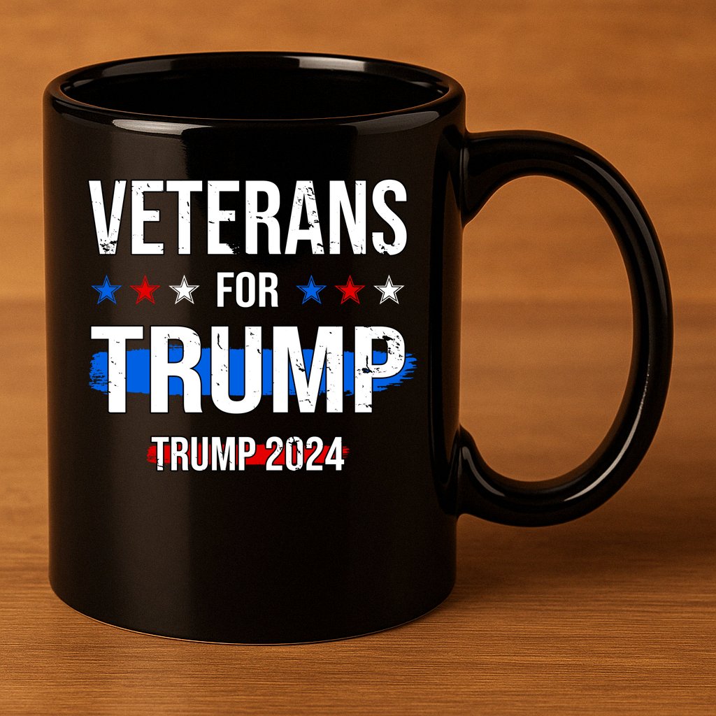 Veterans For Trump 2024 11oz C Handle Ceramic Mug