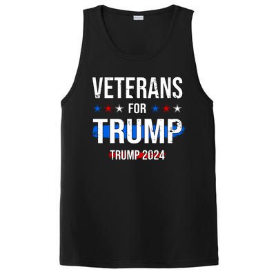 Veterans For Trump 2024 PosiCharge Competitor Tank