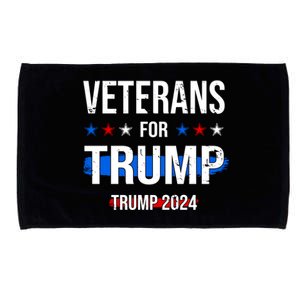 Veterans For Trump 2024 Microfiber Hand Towel