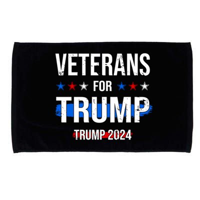 Veterans For Trump 2024 Microfiber Hand Towel