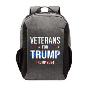 Veterans For Trump 2024 Vector Backpack