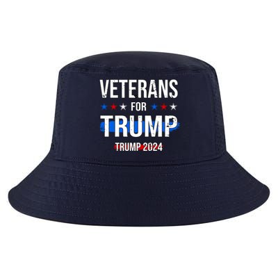 Veterans For Trump 2024 Cool Comfort Performance Bucket Hat