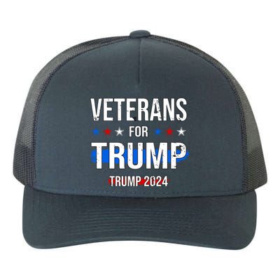 Veterans For Trump 2024 Yupoong Adult 5-Panel Trucker Hat