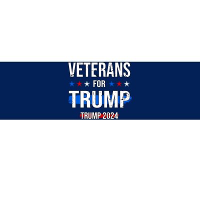 Veterans For Trump 2024 Bumper Sticker