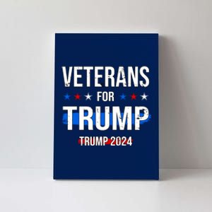 Veterans For Trump 2024 Canvas