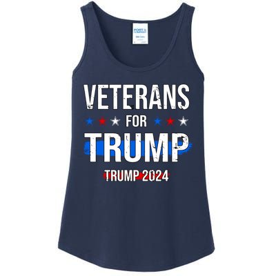 Veterans For Trump 2024 Ladies Essential Tank