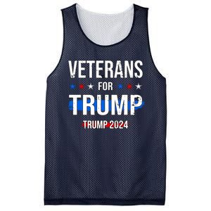 Veterans For Trump 2024 Mesh Reversible Basketball Jersey Tank