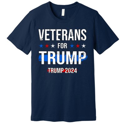 Veterans For Trump 2024 Premium T-Shirt