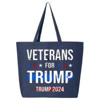 Veterans For Trump 2024 25L Jumbo Tote