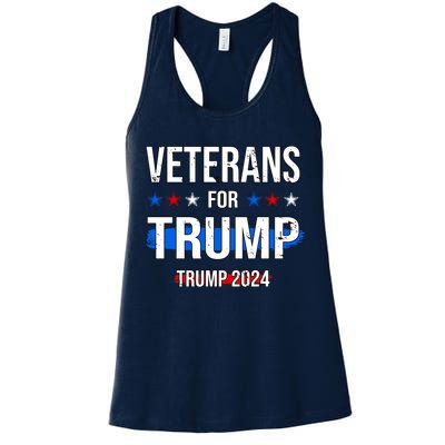 Veterans For Trump 2024 Womens Tank Top