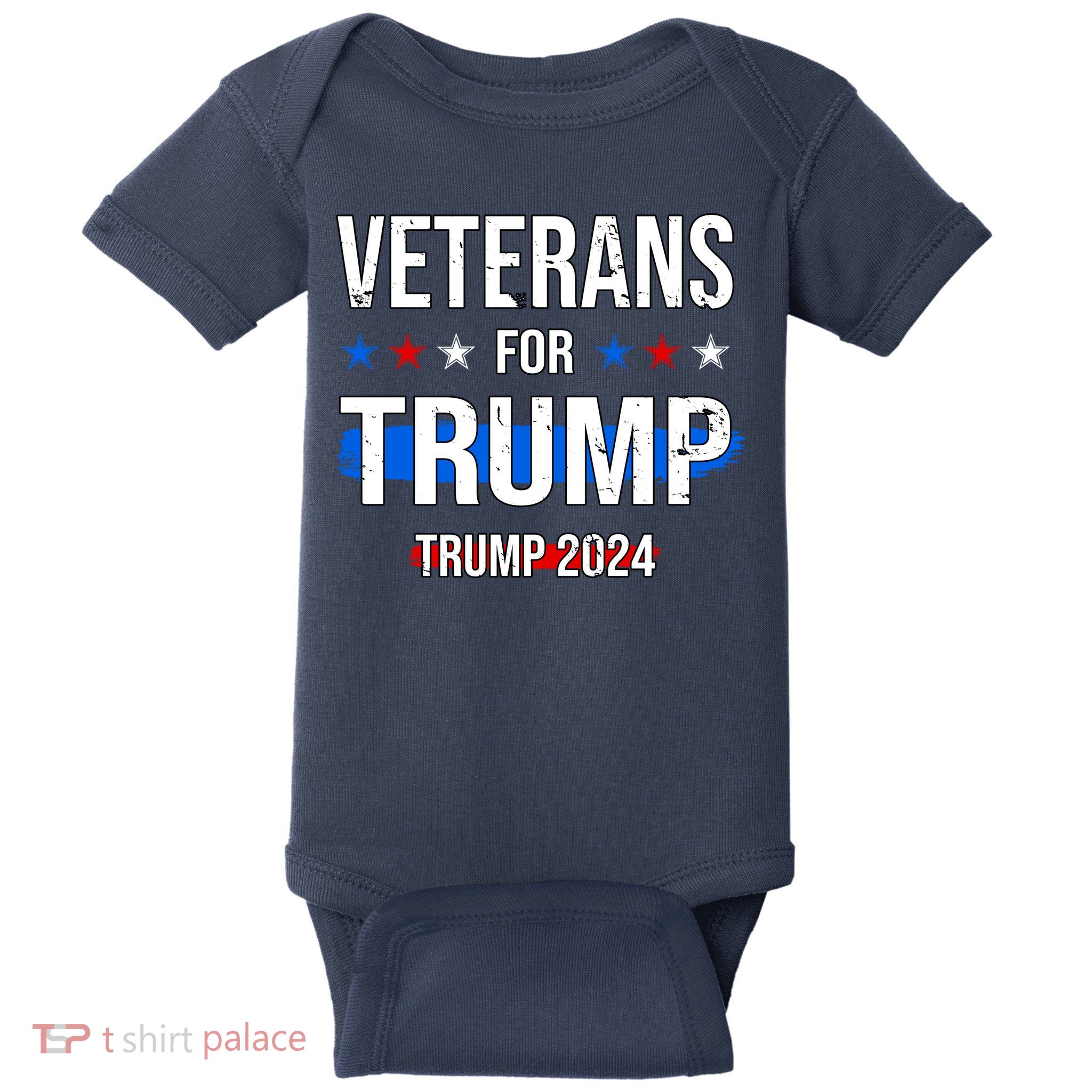 Veterans For Trump 2024 Baby Bodysuit