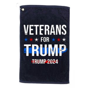 Veterans For Trump 2024 Platinum Collection Golf Towel