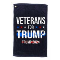 Veterans For Trump 2024 Platinum Collection Golf Towel