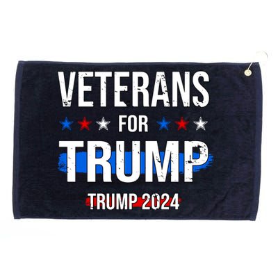 Veterans For Trump 2024 Grommeted Golf Towel