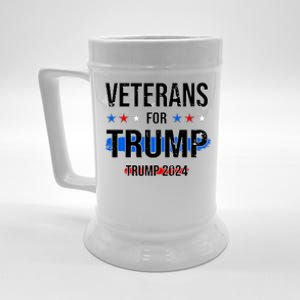 Veterans For Trump 2024 Beer Stein