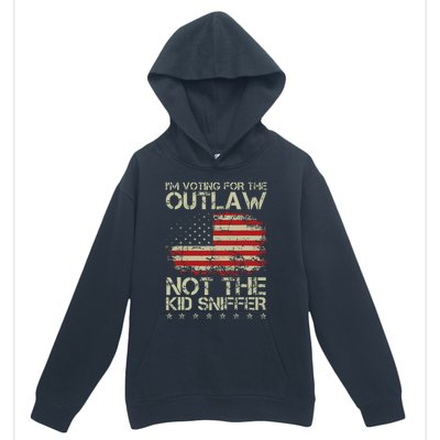 Voting For The Outlaw Political Humor Urban Pullover Hoodie