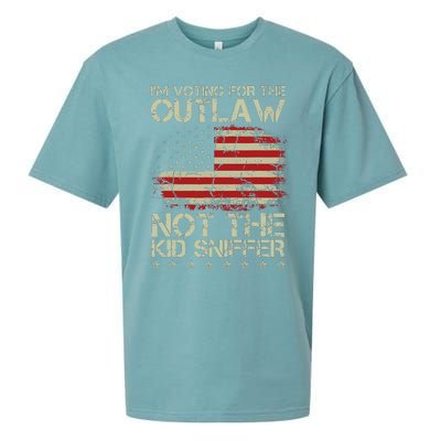 Voting For The Outlaw Political Humor Sueded Cloud Jersey T-Shirt