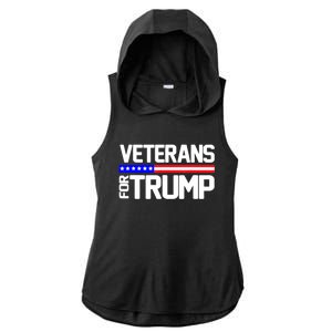 Veterans For Trump Ladies PosiCharge Tri-Blend Wicking Draft Hoodie Tank