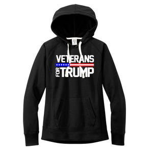 Veterans For Trump Women's Fleece Hoodie