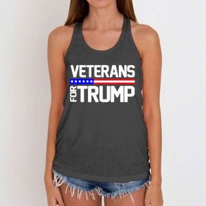 Veterans For Trump Women's Knotted Racerback Tank