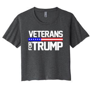 Veterans For Trump Women's Crop Top Tee