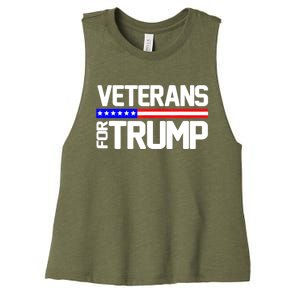 Veterans For Trump Women's Racerback Cropped Tank