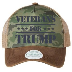 Veterans For Trump 2024 Legacy Tie Dye Trucker Hat