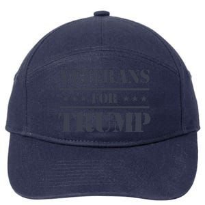 Veterans For Trump 2024 7-Panel Snapback Hat