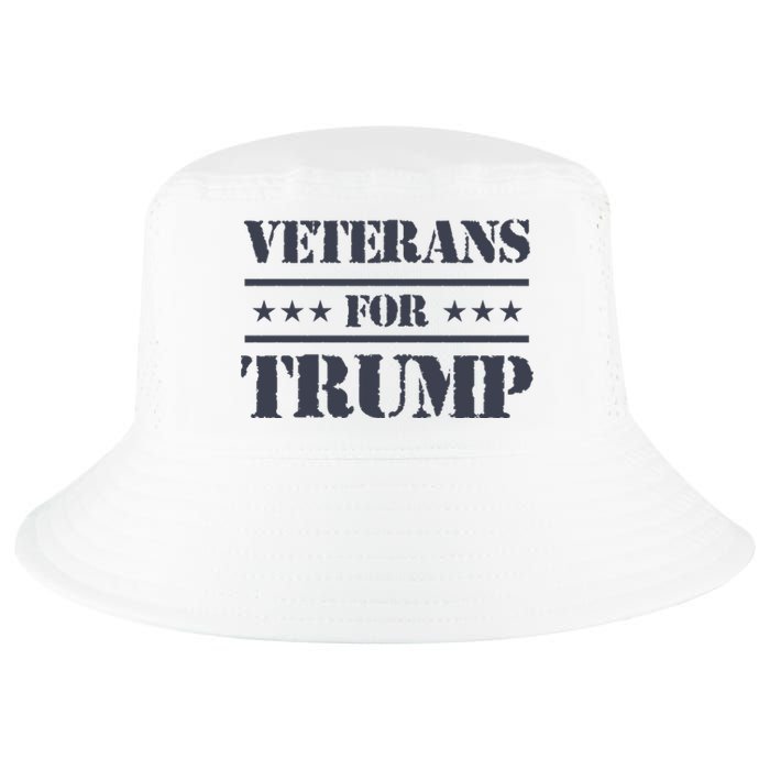 Veterans For Trump 2024 Cool Comfort Performance Bucket Hat