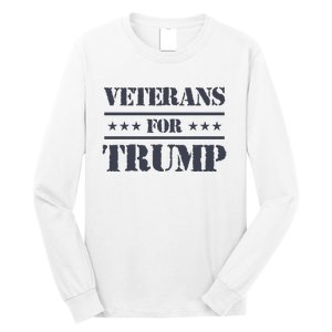 Veterans For Trump 2024 Long Sleeve Shirt