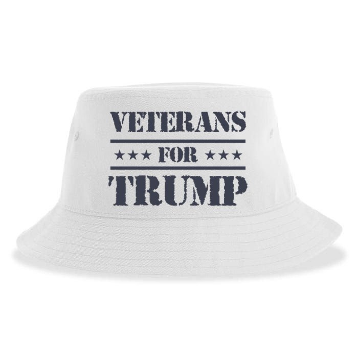 Veterans For Trump 2024 Sustainable Bucket Hat