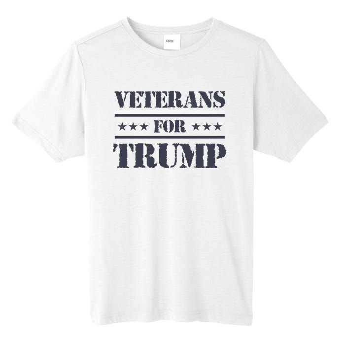 Veterans For Trump 2024 Tall Fusion ChromaSoft Performance T-Shirt