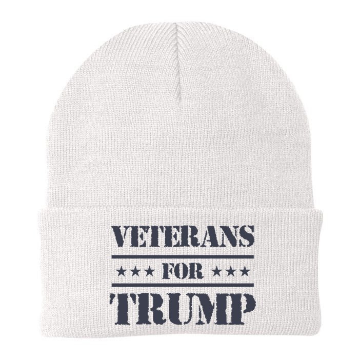 Veterans For Trump 2024 Knit Cap Winter Beanie