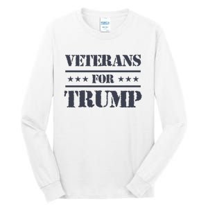 Veterans For Trump 2024 Tall Long Sleeve T-Shirt