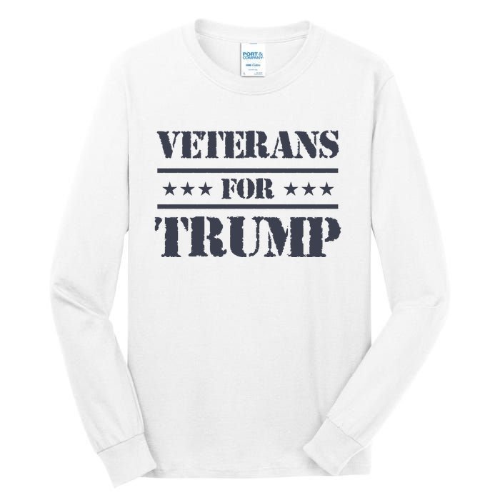 Veterans For Trump 2024 Tall Long Sleeve T-Shirt