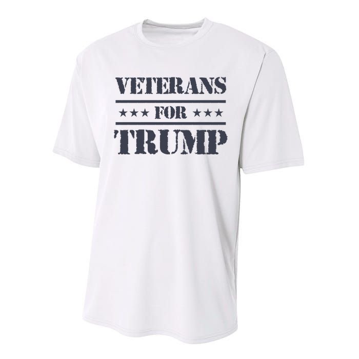 Veterans For Trump 2024 Performance Sprint T-Shirt