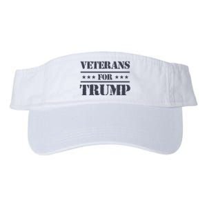 Veterans For Trump 2024 Valucap Bio-Washed Visor