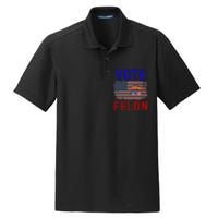 Vote Felon Trump 2024 45 And 47 Funny Vote For The Felon Design Dry Zone Grid Polo