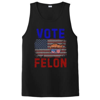 Vote Felon Trump 2024 45 And 47 Funny Vote For The Felon Design PosiCharge Competitor Tank