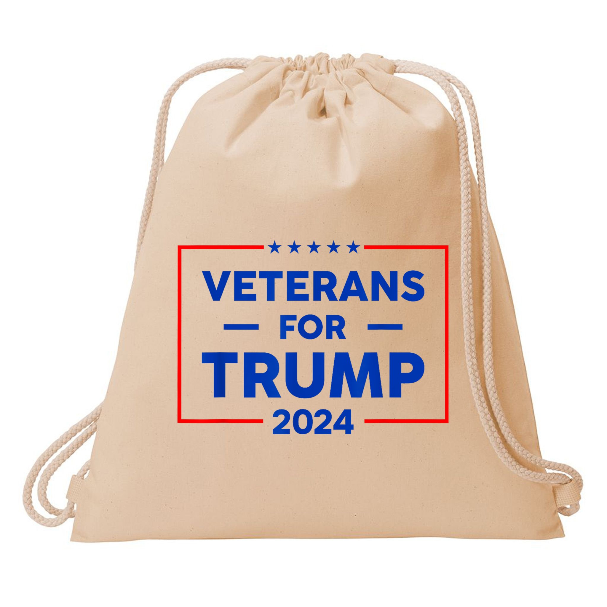Veterans For Trump 2024 Drawstring Bag