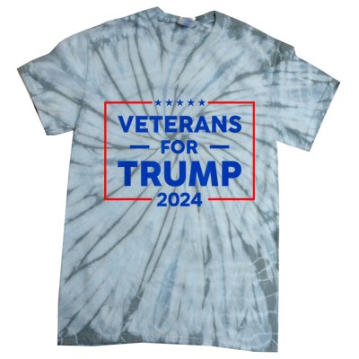 Veterans For Trump 2024 Tie-Dye T-Shirt