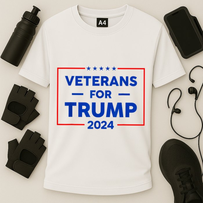 Veterans For Trump 2024 Cooling Performance Crew T-Shirt