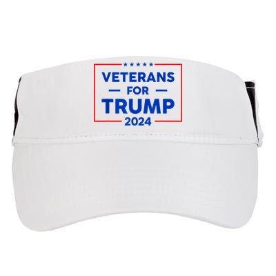Veterans For Trump 2024 Adult Drive Performance Visor