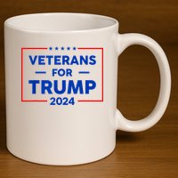 Veterans For Trump 2024 11oz C Handle Ceramic Mug