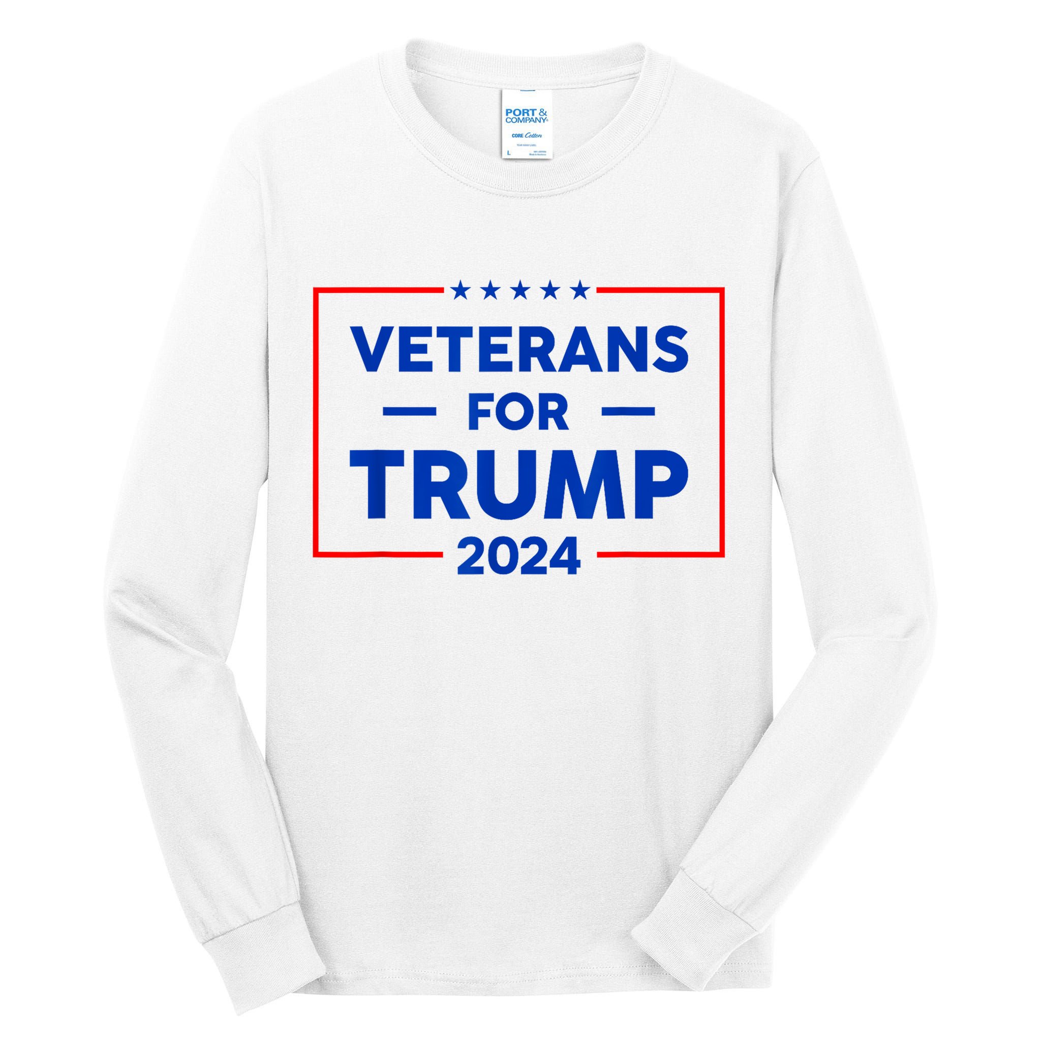 Veterans For Trump 2024 Tall Long Sleeve T-Shirt