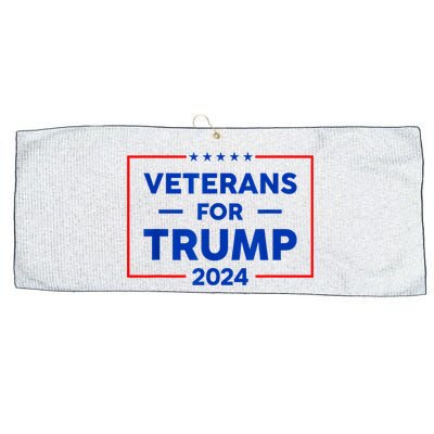 Veterans For Trump 2024 Large Microfiber Waffle Golf Towel