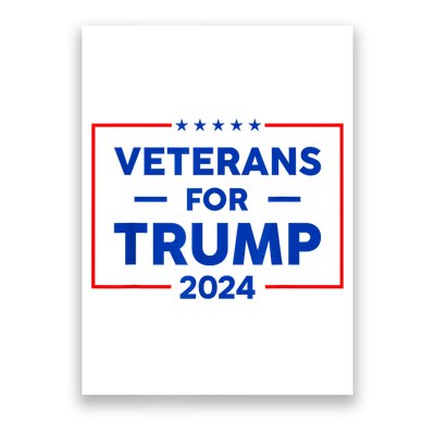Veterans For Trump 2024 Poster
