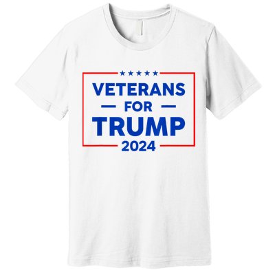 Veterans For Trump 2024 Premium T-Shirt
